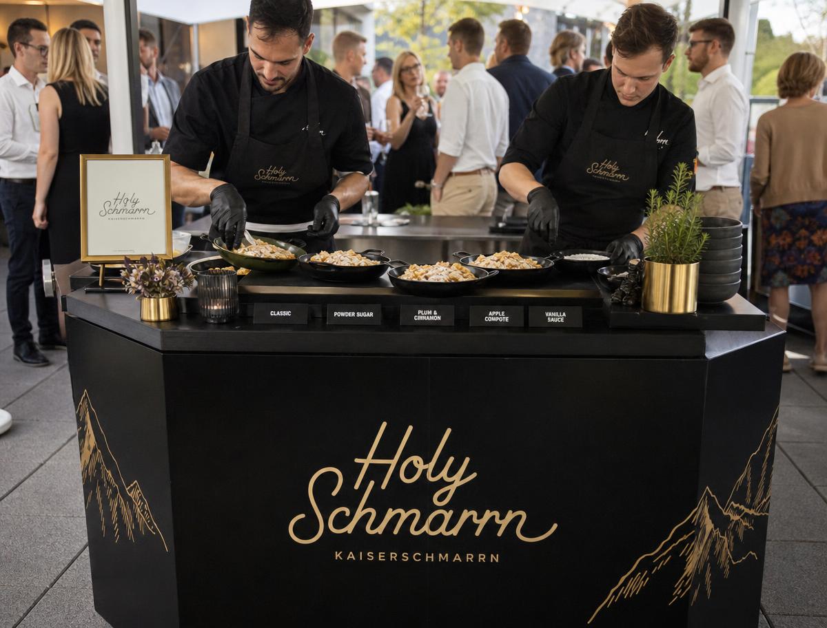 Holy Schmarrn Kaiserschmarrn Catering – Firmenevent: Sommerfest, 900 Gäste